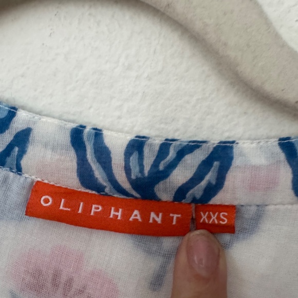 OLIPHANT SMOCKED DROP Floral MINI Dress XXS - Picture 4 of 5